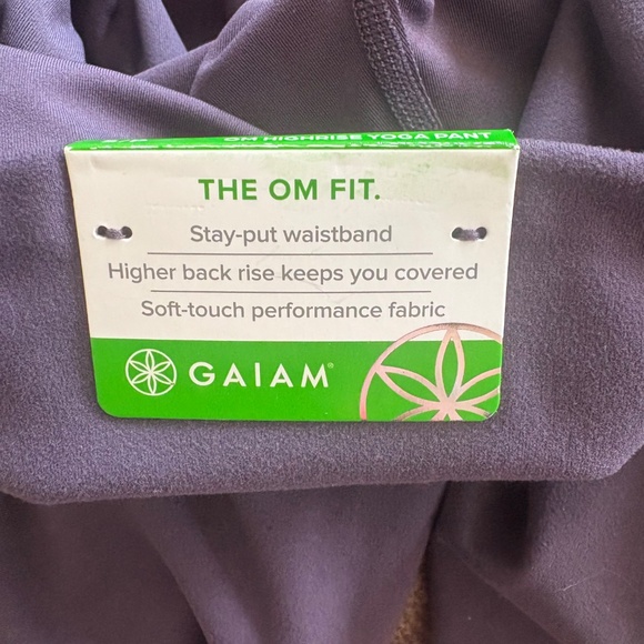 NWT Gaiam's “The OM fit” Mysterioso Purple Leggings - SIZE S - Picture 10 of 16
